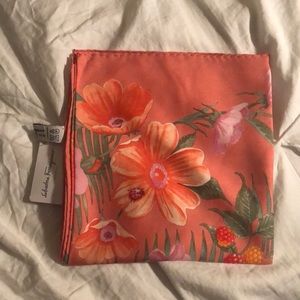 Salvatore Ferragamo Floral Silk Scarf
